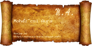 Mohácsi Aura névjegykártya
